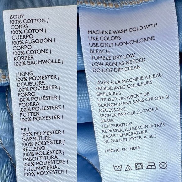 BDG Flannel Quilted Hooded Shirt Jacket in Taupe Men's Size Large / Unisex - Picture 9 of 16